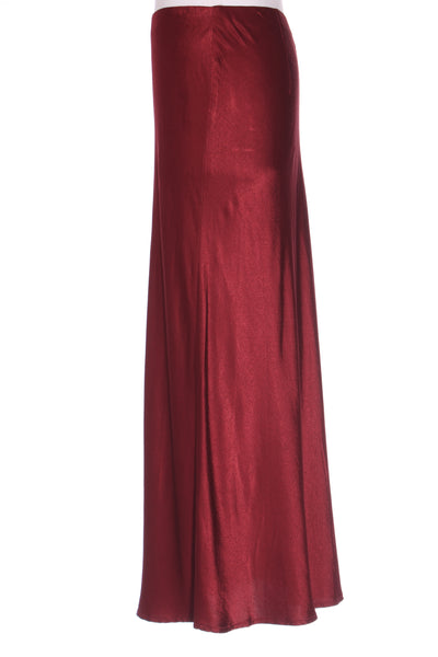 MAX - The slip skirt - Wine viscose satin! 12
