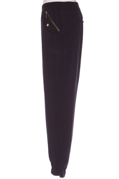 MICHAEL KORS - Navy + gold rayon jogger pant! 12