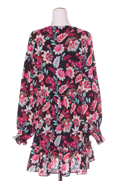 CHARLO "Fair" black floral dress! 12