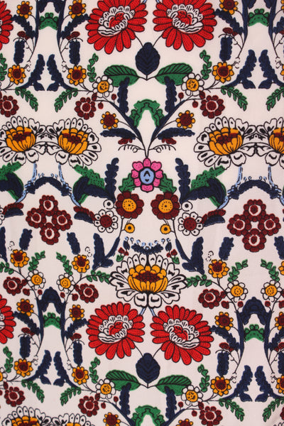 AUGUSTINE - Floral folklore shirred dress! 12