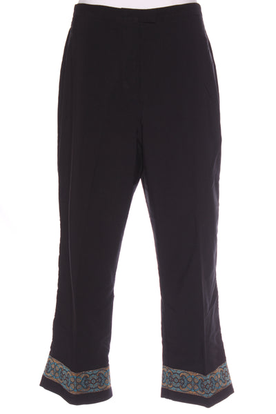 IGNITE - Vintage teal jacquard trim pant! 16