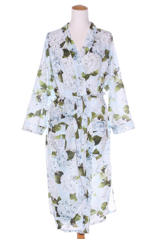 WALLACE COTTON - Hydrangea organic cotton duster/robe! 14