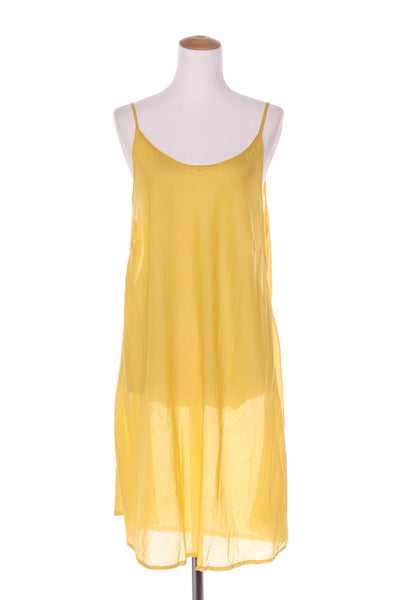 BANANA BLUE - Yellow cotton gauze slip dress! 16