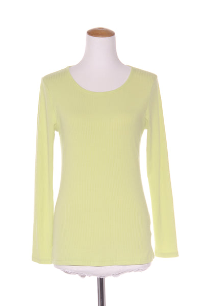 AMAYA - Lime rib knit L/S tee! 10-12