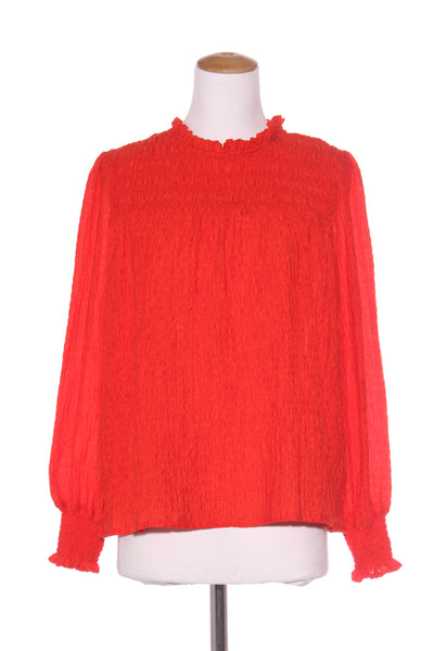 FOXWOOD - Whitney shirred top - Persimmon orange! 12