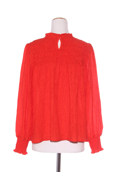 FOXWOOD - Whitney shirred top - Persimmon orange! 12