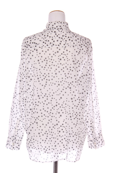 SILLS (NZ) Romy star cotton shirt - White! 10-12