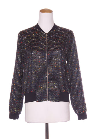 REPERTOIRE (NZ) "BJ" bomber - Metallic blue tweed! 14