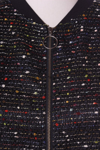 REPERTOIRE (NZ) "BJ" bomber - Metallic blue tweed! 14