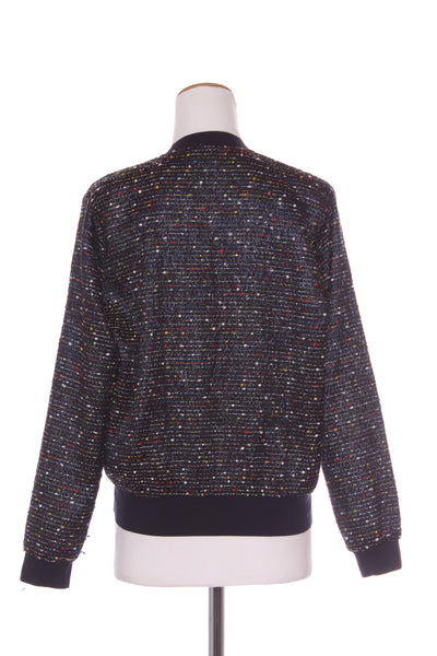 REPERTOIRE (NZ) "BJ" bomber - Metallic blue tweed! 14