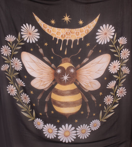 (Made in AU) Large bee print square scarf!
