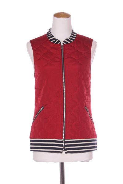 REPERTOIRE (NZ) "Apri" vest - Red + stripe! 8-10