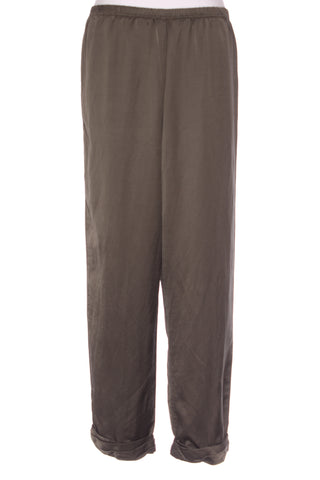 EUPHORIA (NZ) Khaki satin relaxed fit pant! 14