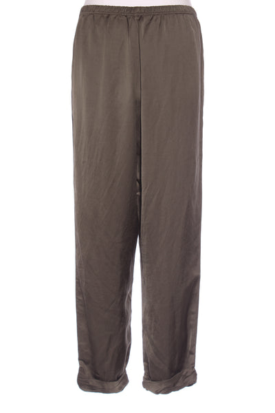 EUPHORIA (NZ) Khaki satin relaxed fit pant! 14
