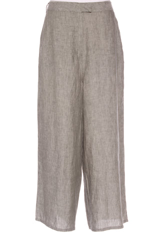 ZEST (BN) "Flat front stitch" linen wide leg pant! 16