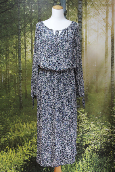 DECJUBA - Floral print viscose midi dress! 14