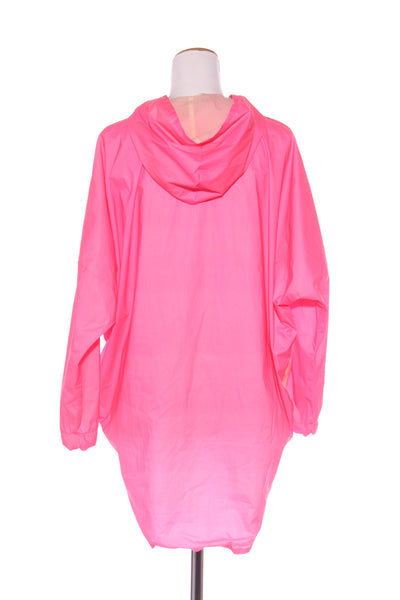 HOME-LEE - Fluro pink hooded rain jacket! 8-12