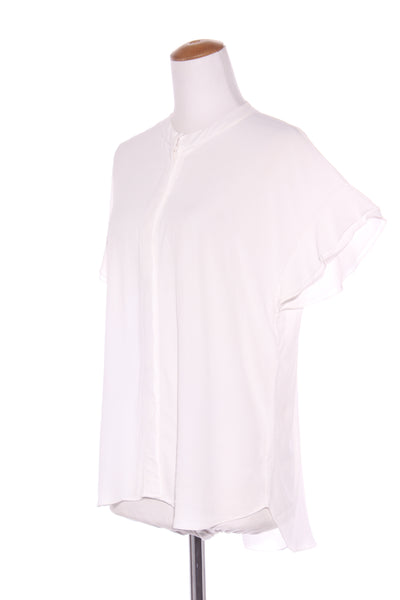 WITCHERY - Button front flutter sleeve top! 14