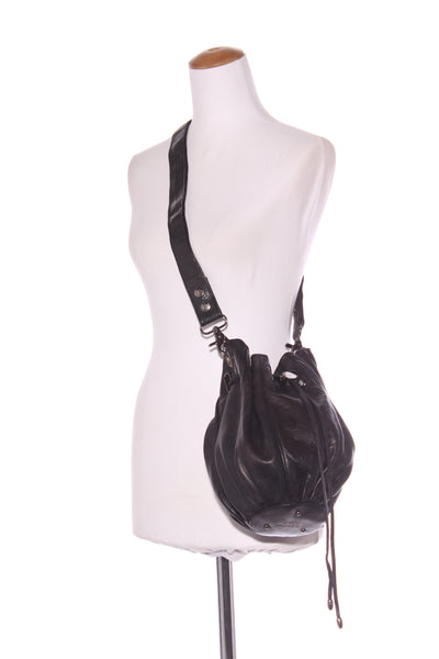 MIMCO - Leather drawstring pouch bag!
