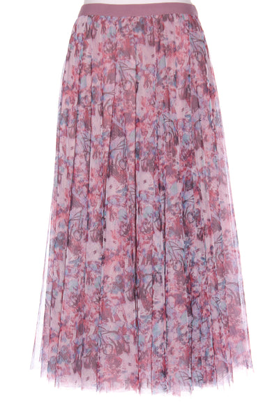 C.REED - Mauve floral tulle skirt! 8-14