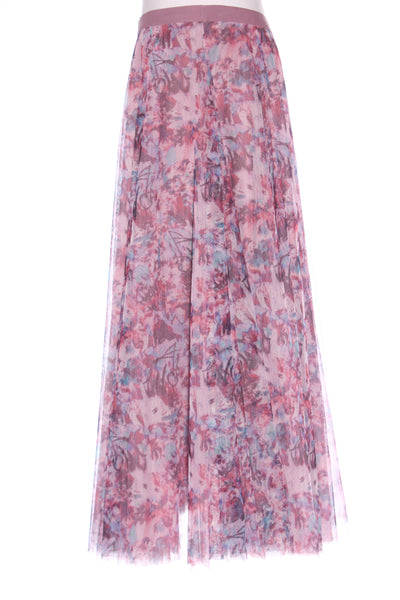 C.REED - Mauve floral tulle skirt! 8-14