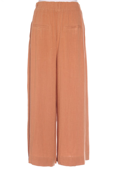 DOTTI - Wide leg linen + viscose pant - Rust! 12