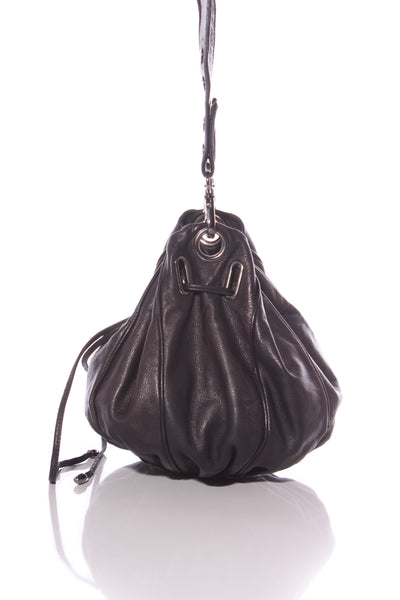 MIMCO - Leather drawstring pouch bag!