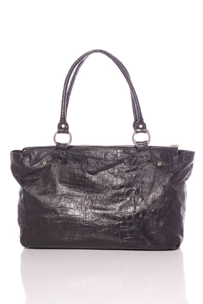 Large studded leather tote bag!