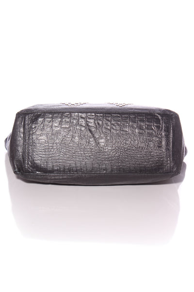 Large studded leather tote bag!