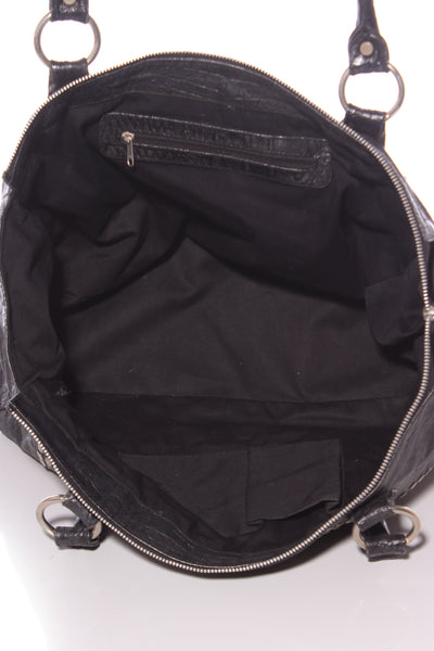 Large studded leather tote bag!