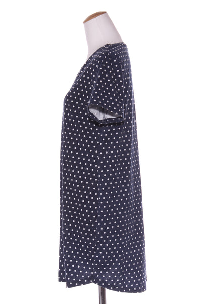 ALL ABOUT EVE - Polka dot navy cotton dress! 14