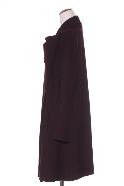 GRACE HILL - Wool blend wrap coat - Dark purple! 18