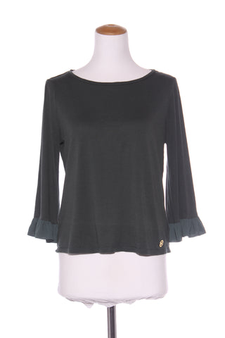 MICHAEL KORS - Chiffon ruffle trim sleeve top! 12