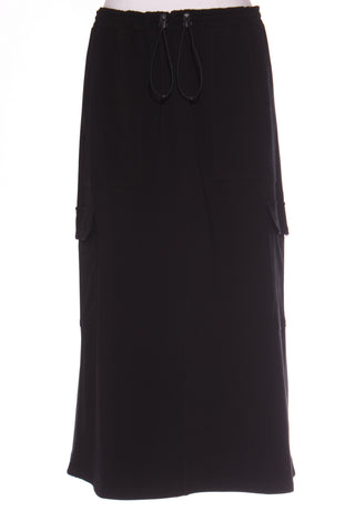 WHITE ON BLACK (LN) Cargo midi skirt! 14