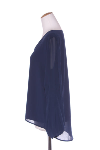 AUGUSTINE - Navy billow pleat sleeve top! 12