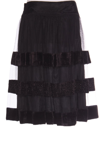 TRELISE COOPER "Pyranees" velvet mesh over skirt! 12