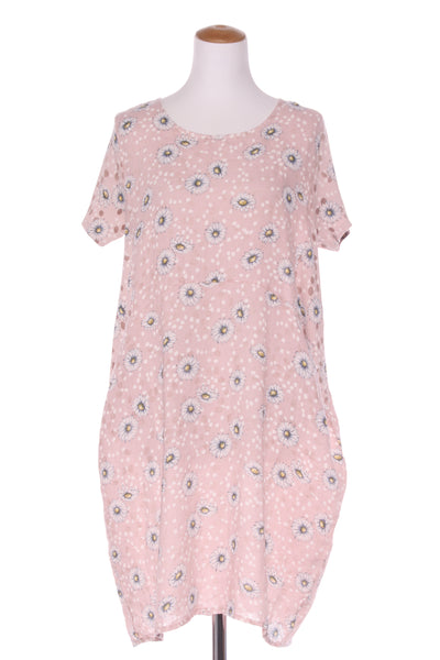 HELGA MAY (ITA) Daisy print linen dress! 12-14