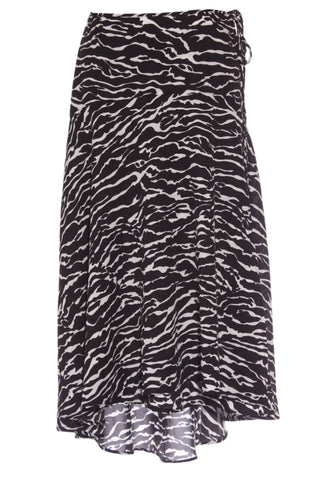 MVN - Animal print faux wrap panel skirt! 12