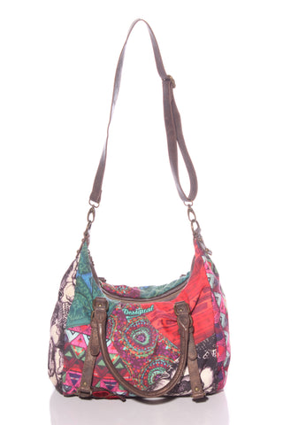 DESIGUAL - Patchwork print handbag!