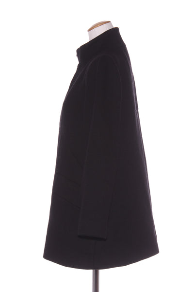 CUE (AU) Structured wool blend funnel neck jacket! 12