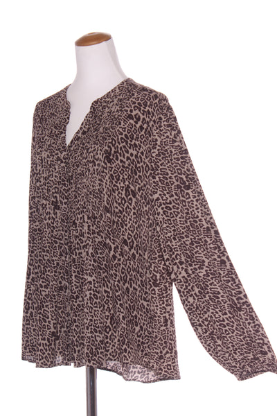 OLIVER BLACK - Button front pin-tuck pleat blouse - Animal! 18