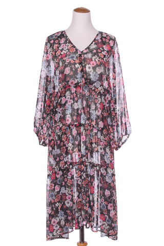 COCO & BELLE - Floral chiffon tiered midi dress! 16