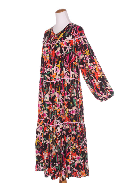 CHARLO "Malva" tiered midi dress! 16