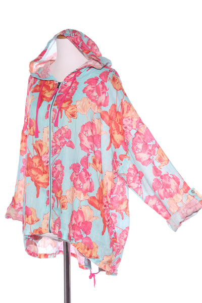 NEWPORT - Hooded linen floral jacket! 18