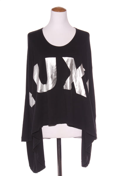 CHARLO "Luxe" print oversized top! 8-18