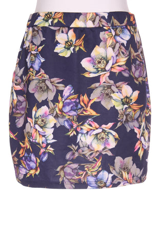 AUGUSTINE - Watercolour navy floral mini skirt! 14