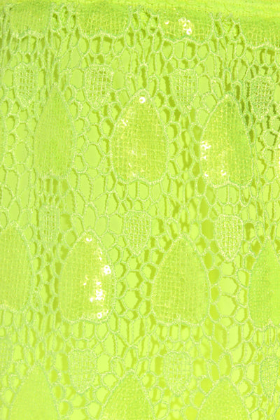 AUGUSTINE - Neon sequin lace skirt! 12