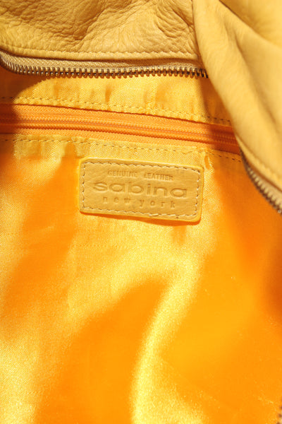 SABINA - X Large yellow leather bag!