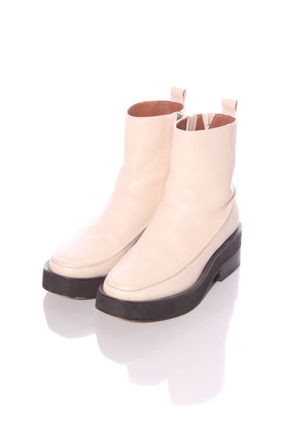 BRONWYN - Cleo leather ankle boots - Bone! 39