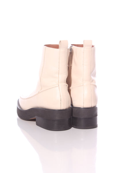 BRONWYN - Cleo leather ankle boots - Bone! 39